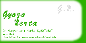 gyozo merta business card